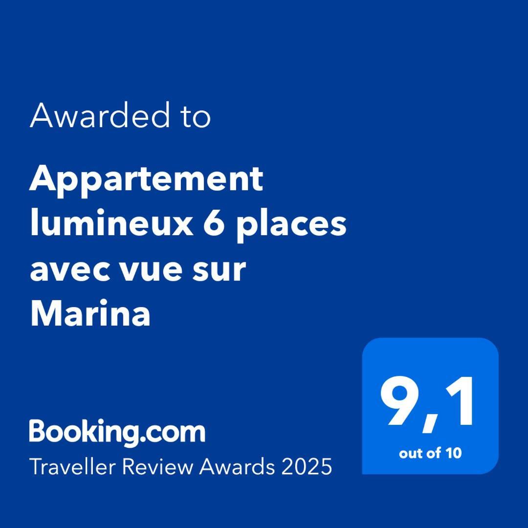 Appartement Lumineux 6 Places Avec Vue Sur Marina Mandelieu La Napoule Luaran gambar